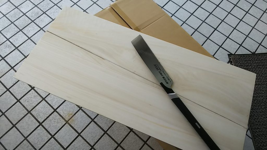 木製ガンラック製作中