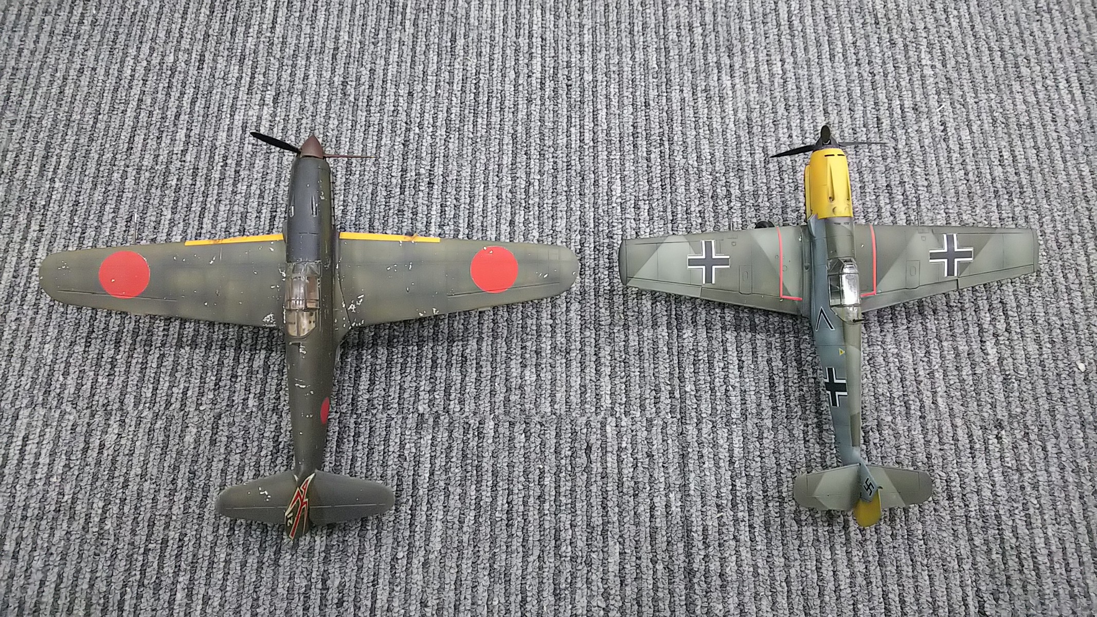 日本陸軍三式戦闘機とドイツ空軍メッサーシュミットBf109